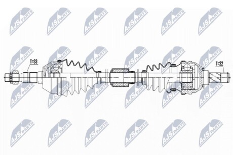 ПРИВОДНОЙ ВАЛ NTY NPW-PL-125