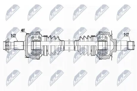 ПРИВОДНОЙ ВАЛ NTY NPW-ME-138