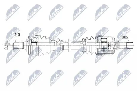ПРИВОДНОЙ ВАЛ NTY NPW-PE-077