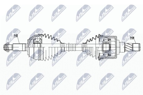 ПРИВОДНОЙ ВАЛ NTY NPW-NS-132