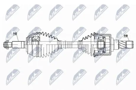 ПРИВОДНОЙ ВАЛ NTY NPW-NS-132