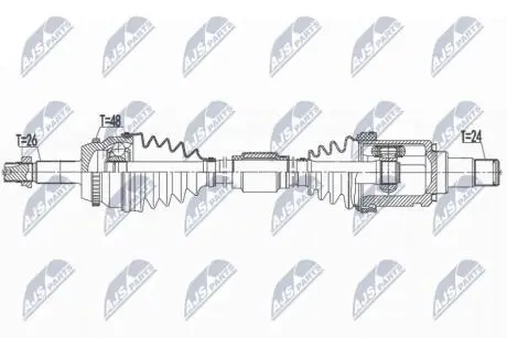 ПРИВОДНОЙ ВАЛ NTY NPW-TY-172