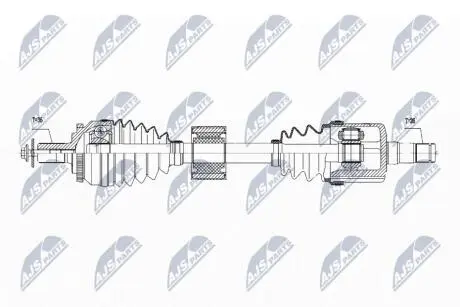Полуось NTY NPW-VV-037