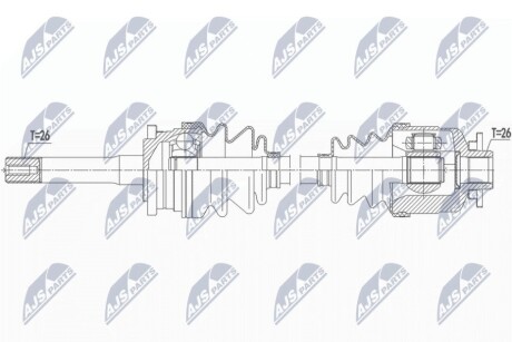 Полуось NTY NPW-MZ-068