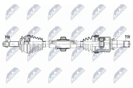 Півосі NTY NPW-TY-098