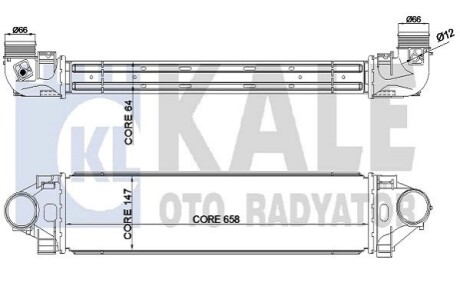 KALE FORD інтеркулер Mondeo IV,S-Max 2.5 06-,LANDROVER Discovery Sport,Freelander II,Range Rover Evoque KALE OTO RADYATOR 344930