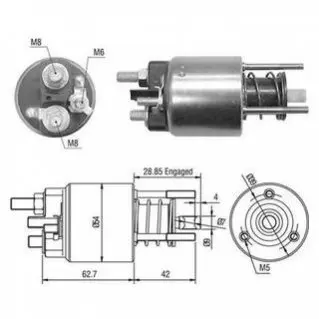 Втягивающее реле, FIAT Ducato 94-02 [940113050453] MAGNETI MARELLI AME0453