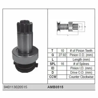 Бендикс AUDI, VW Golf, Caddy 1,9-2,0D, T5, SKODA Octavia 1,9-2,0D MAGNETI MARELLI AMB0515