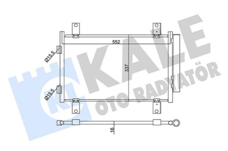 KALE CITROEN радіатор кондиціонера Jumper,Fiat Ducato,Peugeot 2.0/2.8HDI 02- KALE OTO RADYATOR 345350