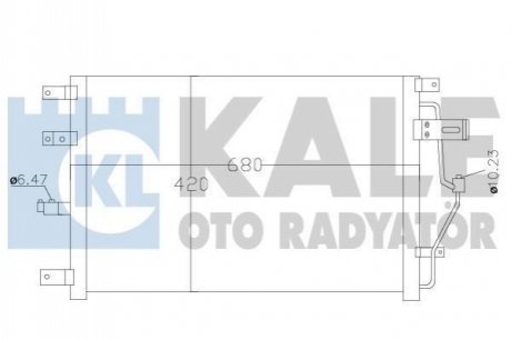 KALE VOLVO радіатор кондиціонера S60 I,S80 I,V70 II,XC70 Cross Country 00- KALE OTO RADYATOR 390300