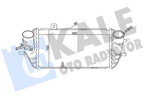 KALE HYUNDAI інтеркулер Elantra,i20/30,Kia Ceed,Rio III,Soul 1.1/1.6CRDi KALE OTO RADYATOR 344950