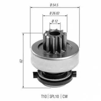 Бендикс (z=10) FORD 1,8D: Escort, Fiesta, Orion, Mondeo MAGNETI MARELLI AMB0398