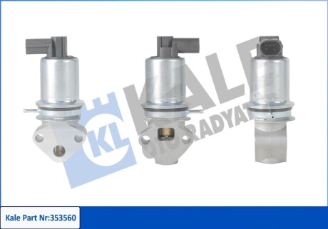 KALE VW клапан EGR Audi A2,Golf IV,Polo,Skoda Fabia I,Octavia I 1.4/1.6 KALE OTO RADYATOR 353560