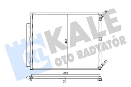 KALE TOYOTA Радіатор кондиціонера FJ Cruiser,Land Cruiser Prado 120 02- KALE OTO RADYATOR 342470