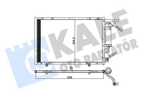 KALE FORD радіатор кондиціонера B-Max,Fiesta VI,Transit Courier 14- KALE OTO RADYATOR 347320