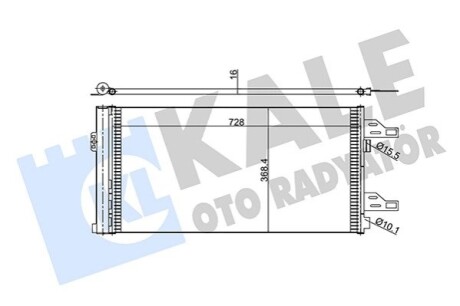 KALE CITROEN радіатор кондиціонера Jumper,Fiat Ducato,Peugeot 06- KALE OTO RADYATOR 347465