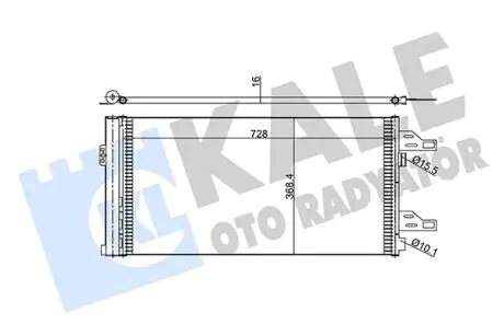 KALE CITROEN радіатор кондиціонера Jumper,Fiat Ducato,Peugeot 06- KALE OTO RADYATOR 347465