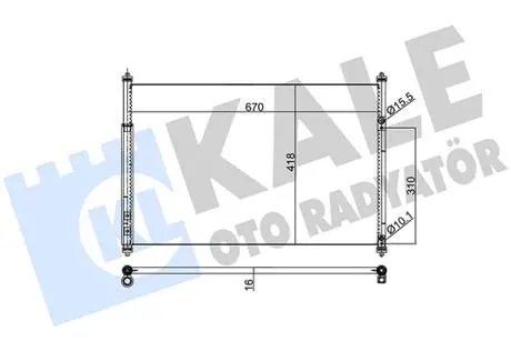 KALE SUZIKI Радиатор кондиционера Grand Vitara II 1.6/3.2 05- KALE OTO RADYATOR 383000