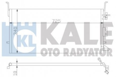 HYUNDAI Радіатор кондиціонера Sonata IV,Kia Magentis 01- KALE OTO RADYATOR 379500 (фото 1)