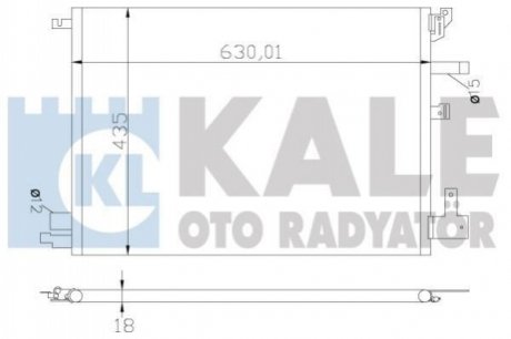 KALE VOLVO Радіатор кондиціонера S60 I,S80 I,V70 II,XC70 05- KALE OTO RADYATOR 394200