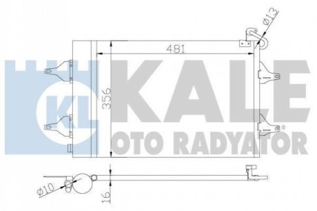 VW Радіатор кондиціонера Polo,Skoda Fabia I,II,Roomster KALE OTO RADYATOR 390700 (фото 1)