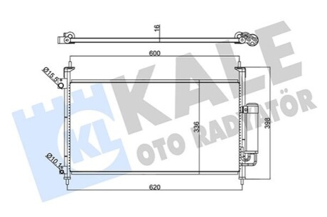 KALE HONDA радіатор кондиціонера Civic VIII 1.4/2.2CDTi 05- KALE OTO RADYATOR 342965