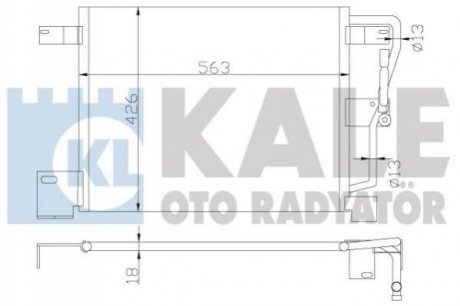 JEEP радіатор кондиціонера Grand Cherokee 4.0/5.9 91- KALE OTO RADYATOR 385900 (фото 1)
