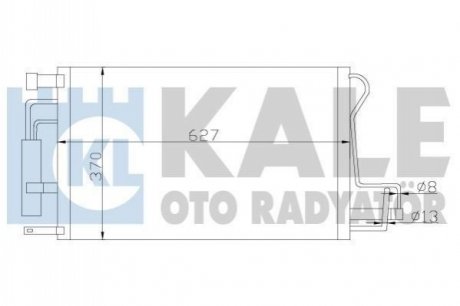 KALE HYUNDAI Радиатор кондиционера Tucson,Kia Sportage 04- KALE OTO RADYATOR 379900