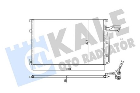 KALE VOLVO радіатор кондиціонера C30,C70 II,S40 II,V50 04- KALE OTO RADYATOR 343315