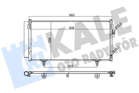 KALE SUBARU Радіатор кондиціонера Impreza,Forester,XV 08- KALE OTO RADYATOR 389500
