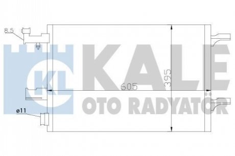 OPEL Радиатор кондиционера Astra J,Insignia,Zafira KALE OTO RADYATOR 391100 (фото 1)