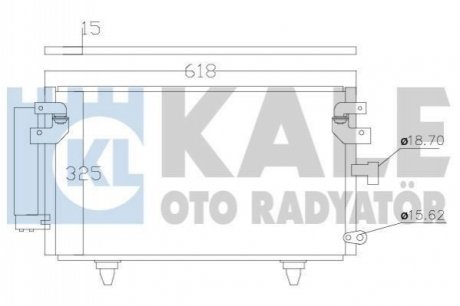 KALE SUBARU радіатор кондиціонера Legacy IV, Outback 03- KALE OTO RADYATOR 389900