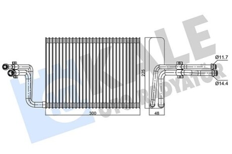 KALE BMW випарник 1 E81/87,3 E90,X1 E84,X3 F25,X4 F26 KALE OTO RADYATOR 350110