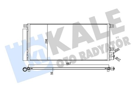 KALE OPEL радіатор кондиціонера Mokka,Chevrolet Tracker KALE OTO RADYATOR 345280