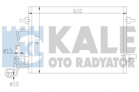 KALE VW Радіатор кондиціонера Passat 00-,Skoda SuperB I KALE OTO RADYATOR 342920