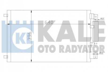 NISSAN радіатор кондиціонера Qashqai 1.6/2.0 07- KALE OTO RADYATOR 388600 (фото 1)