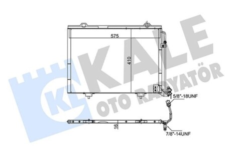 KALE DB радіатор кондиціонера W202,Chrysler Crossfire KALE OTO RADYATOR 345510