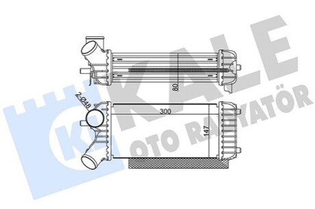 KALE FORD Інтеркулер C-Max II,Grand C-Max 1.6TDCi 10- KALE OTO RADYATOR 344935