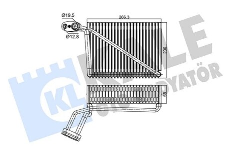 KALE VW випарник Audi A4,Skoda SuperB I,Passat 96- KALE OTO RADYATOR 350085