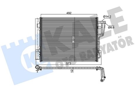 HYUNDAI Радиатор кондиционера i30 07-,Kia Ceed KALE OTO RADYATOR 391600 (фото 1)