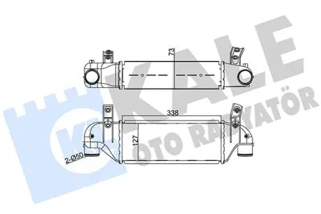 Интеркулер KALE OTO RADYATOR 346500