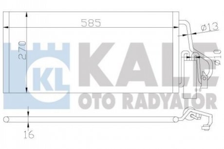 OPEL Радиатор кондиционера Combo Tour,Corsa C KALE OTO RADYATOR 342915 (фото 1)