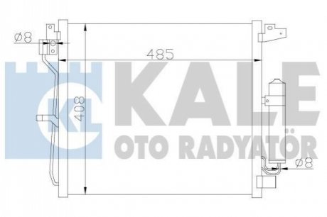 KALE NISSAN Радіатор кондиціонера Juke 1.5dCi 10- KALE OTO RADYATOR 343160