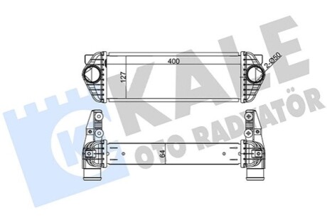 KALE FORD Інтеркулер Transit Connect 1.8TDCi 06- KALE OTO RADYATOR 344920