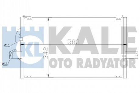 HYUNDAI радіатор кондиціонера Accent I 94- KALE OTO RADYATOR 386400 (фото 1)