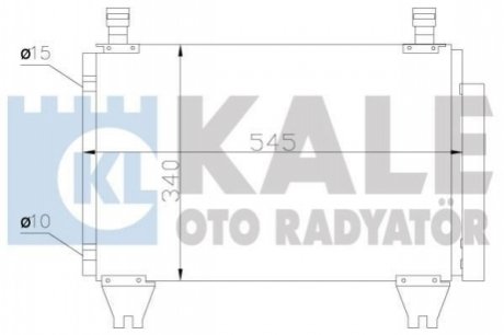 TOYOTA Радиатор кондиционера Hilux VII 05- KALE OTO RADYATOR 383500 (фото 1)