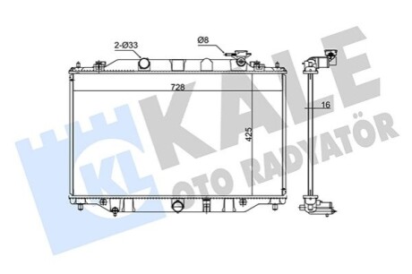 KALE MAZDA Радіатор охолодження CX-5 2.0/2.5 11- KALE OTO RADYATOR 347930