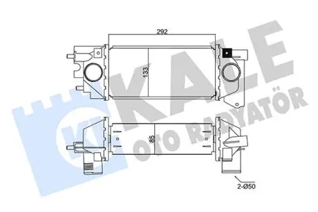 KALE LANDROVER Интеркулер Freelander 2.0DI 98- KALE OTO RADYATOR 350960
