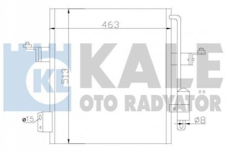 KALE MITSUBISHI Радіатор кондиціонера L200 07- KALE OTO RADYATOR 393100