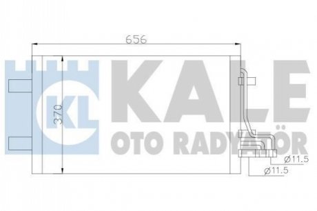 KALE FORD Радіатор кондиціонера C-Max,Focus II KALE OTO RADYATOR 386100